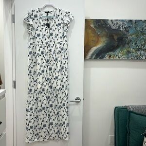 Rag & Bone White Floral Raine Printed Maxi Dress